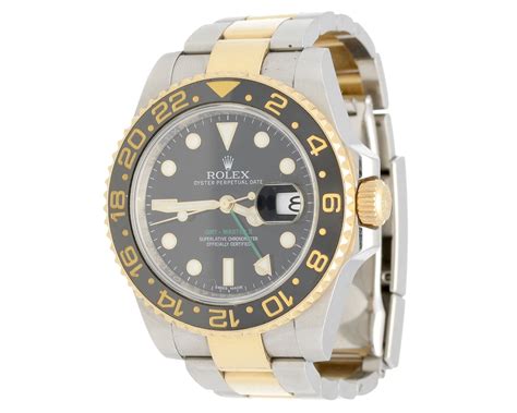 rolex herenhorloge gmt master ii goud 18 karaat met staal|rolex gmt master i.